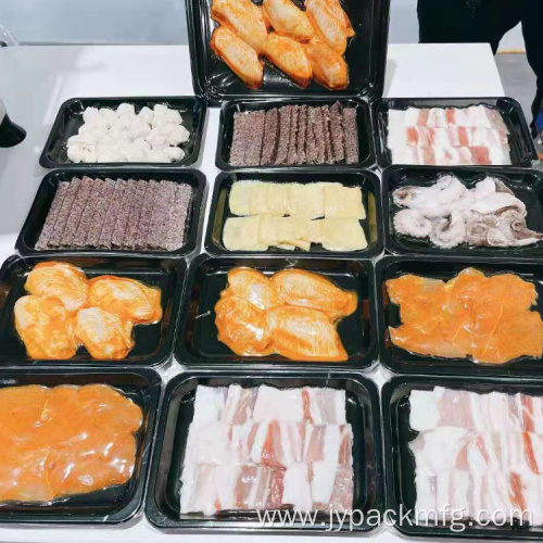 tray sealing cooked foods skin vacuum packing machines